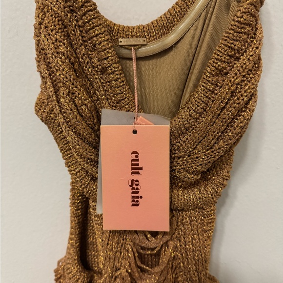 Cult Gaia gold dress. - Picture 2 of 4